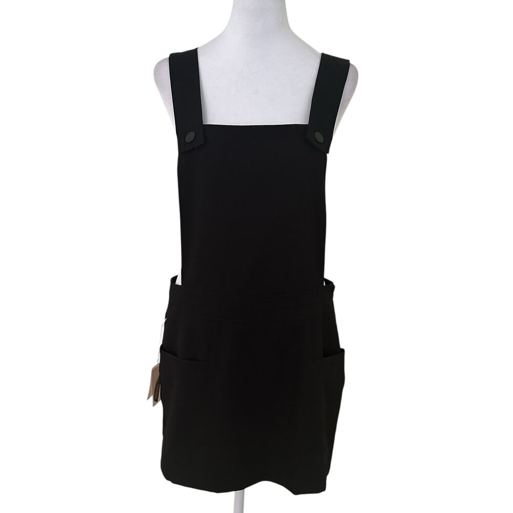 Forever 21 Woman Black Overall Mini Dress - Size M - NWT